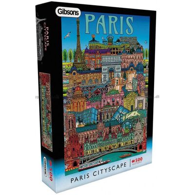 Puzzle 500 pcs Paris Cityscape - Gibsons - Publicité Puzzle 500 pcs Paris Cityscape - Gibsons - Publicité