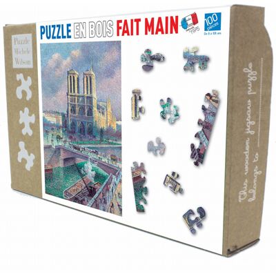 Puzzle en bois 100 pcs : Notre Dame de Paris - Puzzle Michèle Wilson - Publicité Puzzle en bois 100 pcs : Notre Dame de Paris - Puzzle Michèle Wilson - Publicité