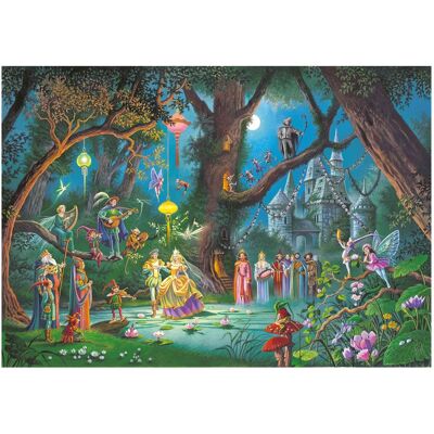 Puzzle en bois 100 pcs : Mariage d'une Fée - Puzzle Michèle Wilson - Publicité Puzzle en bois 100 pcs : Mariage d'une Fée - Puzzle Michèle Wilson - Publicité