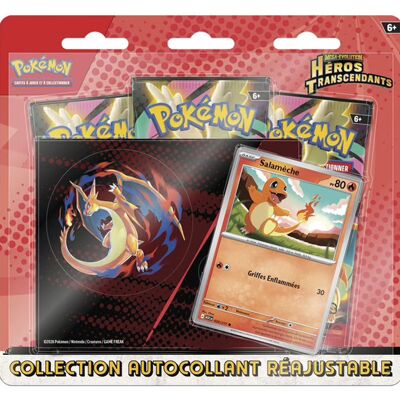 Pokémon : Collection autocollant réajustable ME2.5 Héros Transcendants - Salamèche - Publicité Pokémon : Collection autocollant réajustable ME2.5 Héros Transcendants - Salamèche - Publicité