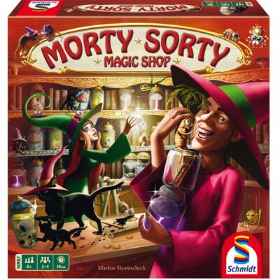 Schmidt Morty Sorty Magic Shop - Publicité Schmidt Morty Sorty Magic Shop - Publicité