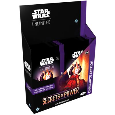 Fantasy Flight Games Star Wars Unlimited : Secrets of Power - Carbonite Edition Display 12 boosters (EN) - Publicité Fantasy Flight Games Star Wars Unlimited : Secrets of Power - Carbonite Edition Display 12 boosters (EN) - Publicité