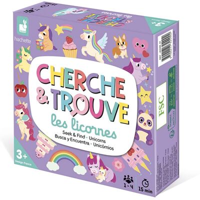 Mon premier Cherche et Trouve Licornes - Janod - Publicité Mon premier Cherche et Trouve Licornes - Janod - Publicité