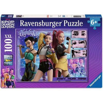 Puzzle 100 pcs XXL Fans heureux, Honmoon heureux KPop Demon Hunters - Ravensburger - Publicité Puzzle 100 pcs XXL Fans heureux, Honmoon heureux KPop Demon Hunters - Ravensburger - Publicité