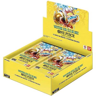Bandaï One Piece : OP15 Aventure sur L'Île de Dieu - Display 24 Boosters FR - Publicité Bandaï One Piece : OP15 Aventure sur L'Île de Dieu - Display 24 Boosters FR - Publicité