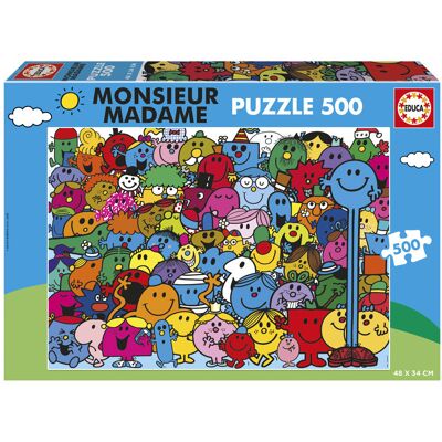 EDUCA BORRAS Puzzle 500 pcs Monsieur Madame - Educa - Publicité EDUCA BORRAS Puzzle 500 pcs Monsieur Madame - Educa - Publicité