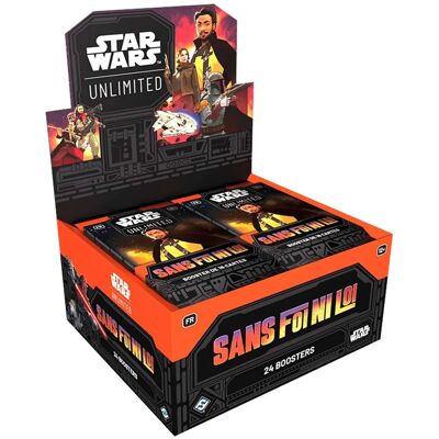 Fantasy Flight Games Star Wars Unlimited : Sans Foi Ni Loi Display 24 boosters FR - Publicité Fantasy Flight Games Star Wars Unlimited : Sans Foi Ni Loi Display 24 boosters FR - Publicité