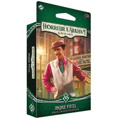 Fantasy Flight Games Horreur à Arkham JCE 2026 - Extension Investigateur André Patel - Publicité Fantasy Flight Games Horreur à Arkham JCE 2026 - Extension Investigateur André Patel - Publicité