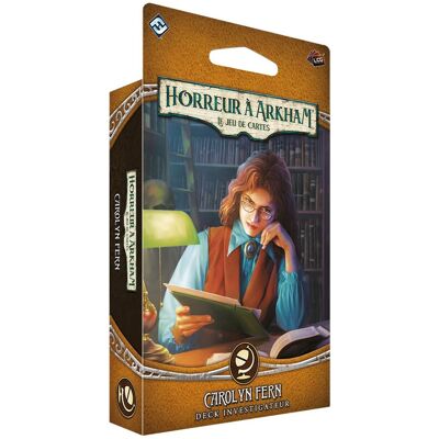 Fantasy Flight Games Horreur à Arkham JCE 2026 - Extension Investigateur Carolyn Fern - Publicité Fantasy Flight Games Horreur à Arkham JCE 2026 - Extension Investigateur Carolyn Fern - Publicité