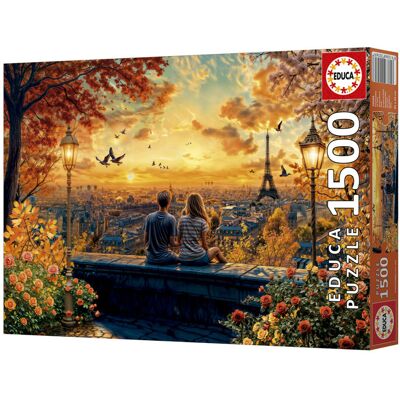 EDUCA BORRAS Puzzle 1500 pcs Amoureux à Paris - Educa - Publicité EDUCA BORRAS Puzzle 1500 pcs Amoureux à Paris - Educa - Publicité