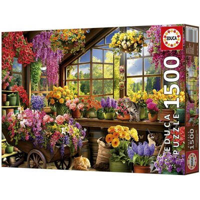EDUCA BORRAS Puzzle 1500 pcs Cabane de jardin - Educa - Publicité EDUCA BORRAS Puzzle 1500 pcs Cabane de jardin - Educa - Publicité