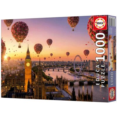 EDUCA BORRAS Puzzle 1000 pcs Londres en Fleurs - Educa - Publicité EDUCA BORRAS Puzzle 1000 pcs Londres en Fleurs - Educa - Publicité