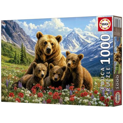 EDUCA BORRAS Puzzle 1000 pcs Ours Grizzlys au Canada 6 Educa - Publicité EDUCA BORRAS Puzzle 1000 pcs Ours Grizzlys au Canada 6 Educa - Publicité