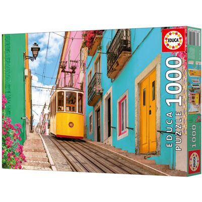 EDUCA BORRAS Puzzle 1000 pcs Lisbonne Colorée - Educa - Publicité EDUCA BORRAS Puzzle 1000 pcs Lisbonne Colorée - Educa - Publicité