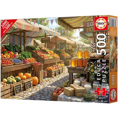 EDUCA BORRAS Puzzle 500 pcs PLUS Marché Ensoleillé des Fermes - Educa - Publicité EDUCA BORRAS Puzzle 500 pcs PLUS Marché Ensoleillé des Fermes - Educa - Publicité