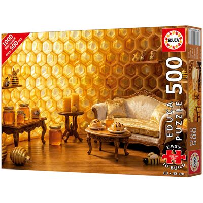 EDUCA BORRAS Puzzle 500 pcs PLUS Doux Foyer de Miel - Educa - Publicité EDUCA BORRAS Puzzle 500 pcs PLUS Doux Foyer de Miel - Educa - Publicité
