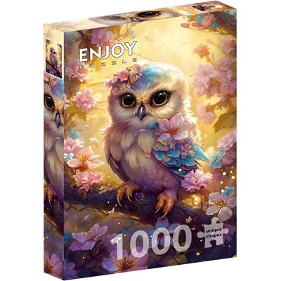 Enjoy Puzzle - Sanfte Eule - 1000 Teile - Puzzle - Publicité Enjoy Puzzle - Sanfte Eule - 1000 Teile - Puzzle - Publicité