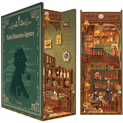 Book Nook Violin Detective Agency - Tonecheer - Publicité Book Nook Violin Detective Agency - Tonecheer - Publicité