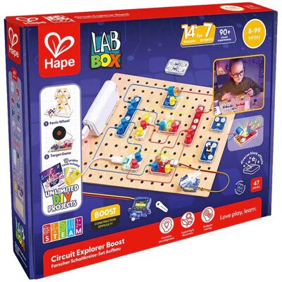 Lab Box : Circuit Explorer Boost - Hape - Publicité Lab Box : Circuit Explorer Boost - Hape - Publicité