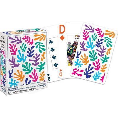 Jeu de 54 cartes Inspiré par Henri Matisse La Gerbe 2 - Sentosphère - Publicité Jeu de 54 cartes Inspiré par Henri Matisse La Gerbe 2 - Sentosphère - Publicité