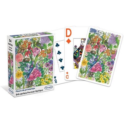 Jeu de 54 cartes Fleurs de Printemps - Sentosphère - Publicité Jeu de 54 cartes Fleurs de Printemps - Sentosphère - Publicité
