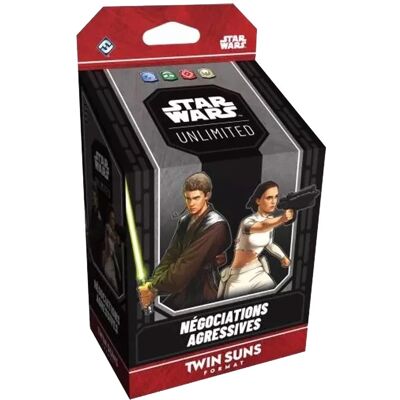 Fantasy Flight Games Star Wars Unlimited : Twin Suns Deck Négociations Agressives FR - Publicité Fantasy Flight Games Star Wars Unlimited : Twin Suns Deck Négociations Agressives FR - Publicité