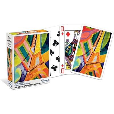 SentoSphère Jeu de 54 cartes Robert Delaunay Tour Eiffel - Publicité SentoSphère Jeu de 54 cartes Robert Delaunay Tour Eiffel - Publicité