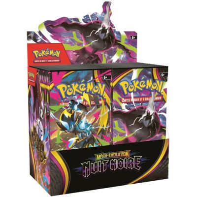 Pokémon : ME05 Nuit Noire - Display 36 boosters - Publicité Pokémon : ME05 Nuit Noire - Display 36 boosters - Publicité