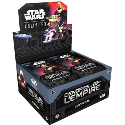 Fantasy Flight Games Star Wars Unlimited : Cendres de l'Empire - Display 24 boosters FR - Publicité Fantasy Flight Games Star Wars Unlimited : Cendres de l'Empire - Display 24 boosters FR - Publicité