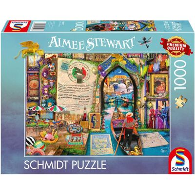 Puzzle 1000 pcs Souvenirs de Venise, Aimee Stewart - Schmidt - Publicité Puzzle 1000 pcs Souvenirs de Venise, Aimee Stewart - Schmidt - Publicité