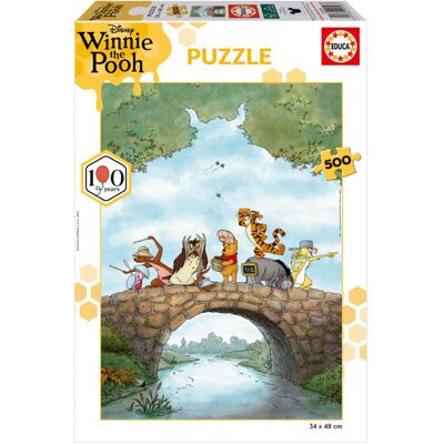EDUCA BORRAS Puzzle 500 pcs Disney Winny the Pooh 100 year - Educa - Publicité EDUCA BORRAS Puzzle 500 pcs Disney Winny the Pooh 100 year - Educa - Publicité