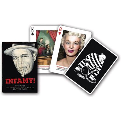 Jeu de 55 cartes Infamy - Piatnik - Publicité Jeu de 55 cartes Infamy - Piatnik - Publicité