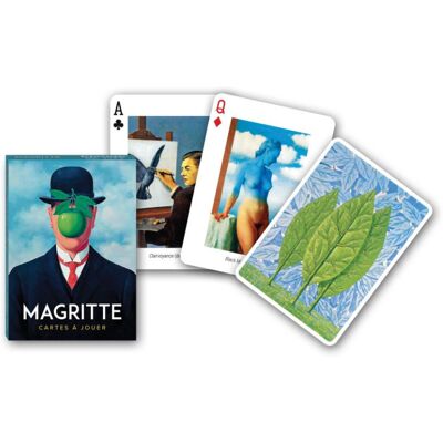 Jeu de 55 cartes Magritte - Piatnik - Publicité Jeu de 55 cartes Magritte - Piatnik - Publicité