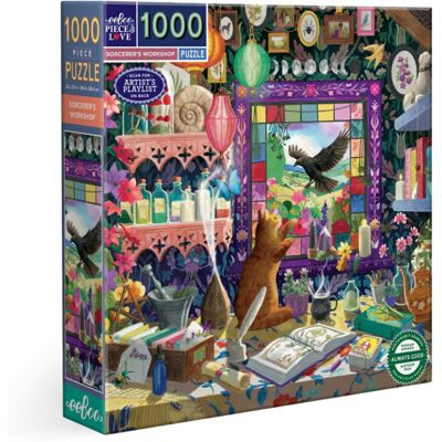 Puzzle 1000 pcs Sorcerer's Workshop - Eeboo - Publicité Puzzle 1000 pcs Sorcerer's Workshop - Eeboo - Publicité