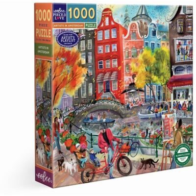 Puzzle 1000 pcs Artists in Amsterdam - Eeboo - Publicité Puzzle 1000 pcs Artists in Amsterdam - Eeboo - Publicité