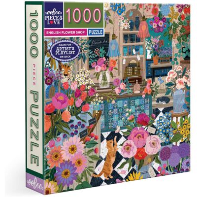 Puzzle 1000 pcs English Flower Shop - Eeboo - Publicité Puzzle 1000 pcs English Flower Shop - Eeboo - Publicité