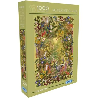 Puzzle The Art File 1000 pcs : Sunlight Glade - Gibsons - Publicité Puzzle The Art File 1000 pcs : Sunlight Glade - Gibsons - Publicité