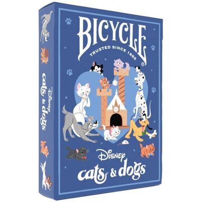 Jeu de 54 cartes Disney Chats et Chiens - Bicycle - Publicité Jeu de 54 cartes Disney Chats et Chiens - Bicycle - Publicité