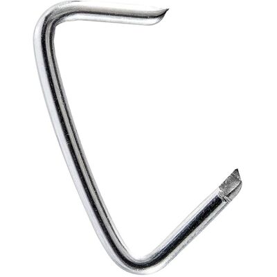 SPRINTIS 100 Unités - Agrafes annelées, acier zingué pour cordes de ⌀ 10 mm, argent - Publicité SPRINTIS 100 Unités - Agrafes annelées, acier zingué pour cordes de ⌀ 10 mm, argent - Publicité