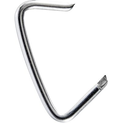 SPRINTIS 100 Unités - Agrafes annelées, acier zingué pour cordes de ⌀ 10 mm, argent - Publicité SPRINTIS 100 Unités - Agrafes annelées, acier zingué pour cordes de ⌀ 10 mm, argent - Publicité