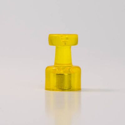SPRINTIS 1 lot - Pin magnétique, ø = 10 mm, par lot de 10 unités jaune, plastique néodyme - Publicité SPRINTIS 1 lot - Pin magnétique, ø = 10 mm, par lot de 10 unités jaune, plastique néodyme - Publicité