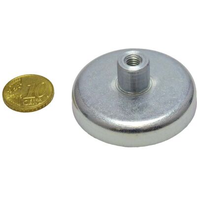 SPRINTIS 13 Unités - Aimants en pot en ferrite avec manchon fileté 47 mm 20.5 mm ferrite acier, argent - Publicité SPRINTIS 13 Unités - Aimants en pot en ferrite avec manchon fileté 47 mm 20.5 mm ferrite acier, argent - Publicité