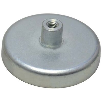 SPRINTIS 10 Unités - Aimants en pot en ferrite avec manchon fileté 57 mm 22.5 mm ferrite acier, argent - Publicité SPRINTIS 10 Unités - Aimants en pot en ferrite avec manchon fileté 57 mm 22.5 mm ferrite acier, argent - Publicité