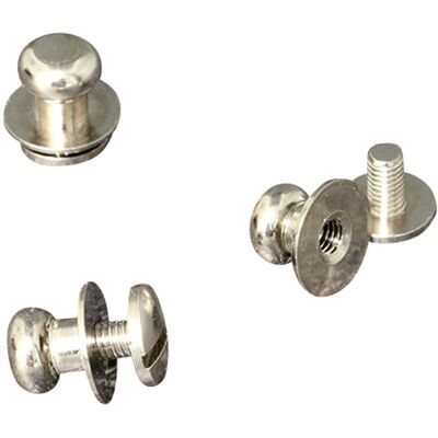 SPRINTIS 100 Unités - Boutons de col à visser, 7 mm, nickelés, métal, argent - Publicité SPRINTIS 100 Unités - Boutons de col à visser, 7 mm, nickelés, métal, argent - Publicité