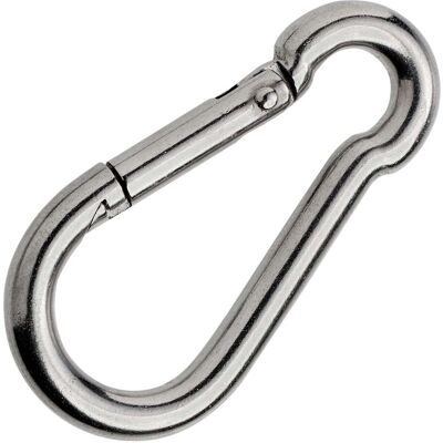SPRINTIS Mousqueton, acier inoxydable, poli 60 mm, argent - Publicité SPRINTIS Mousqueton, acier inoxydable, poli 60 mm, argent - Publicité