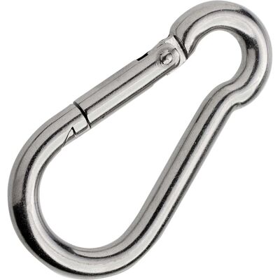 SPRINTIS Mousqueton, acier inoxydable, poli 80 mm, argent - Publicité SPRINTIS Mousqueton, acier inoxydable, poli 80 mm, argent - Publicité