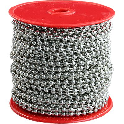 SPRINTIS Chaînes à boules sur rouleau 30 m 4.5 mm argent métal - Publicité SPRINTIS Chaînes à boules sur rouleau 30 m 4.5 mm argent métal - Publicité