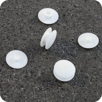 SPRINTIS 100 Unités - Œillets de pression en plastique, modèle fin blanc 1.5 mm 10 mm, polyamide - Publicité SPRINTIS 100 Unités - Œillets de pression en plastique, modèle fin blanc 1.5 mm 10 mm, polyamide - Publicité