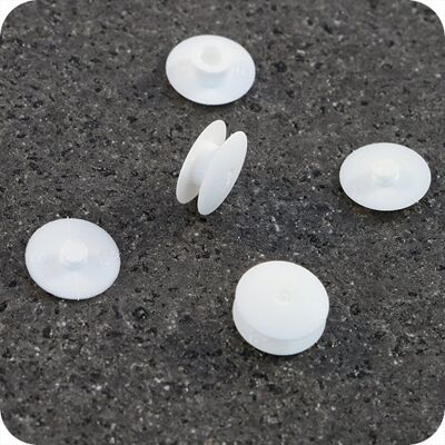 SPRINTIS 100 Unités - Œillets de pression en plastique, modèle fin blanc 3.5 mm 10 mm, polyamide - Publicité SPRINTIS 100 Unités - Œillets de pression en plastique, modèle fin blanc 3.5 mm 10 mm, polyamide - Publicité