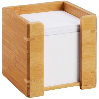 Relaxdays Cube mémo en bois, bambou, brun - Publicité Relaxdays Cube mémo en bois, bambou, brun - Publicité